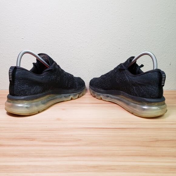 Nike Women's 8 Flyknit Air Max Sneaker Anthracite Gray Black Running Athletic - Picture 7 of 11